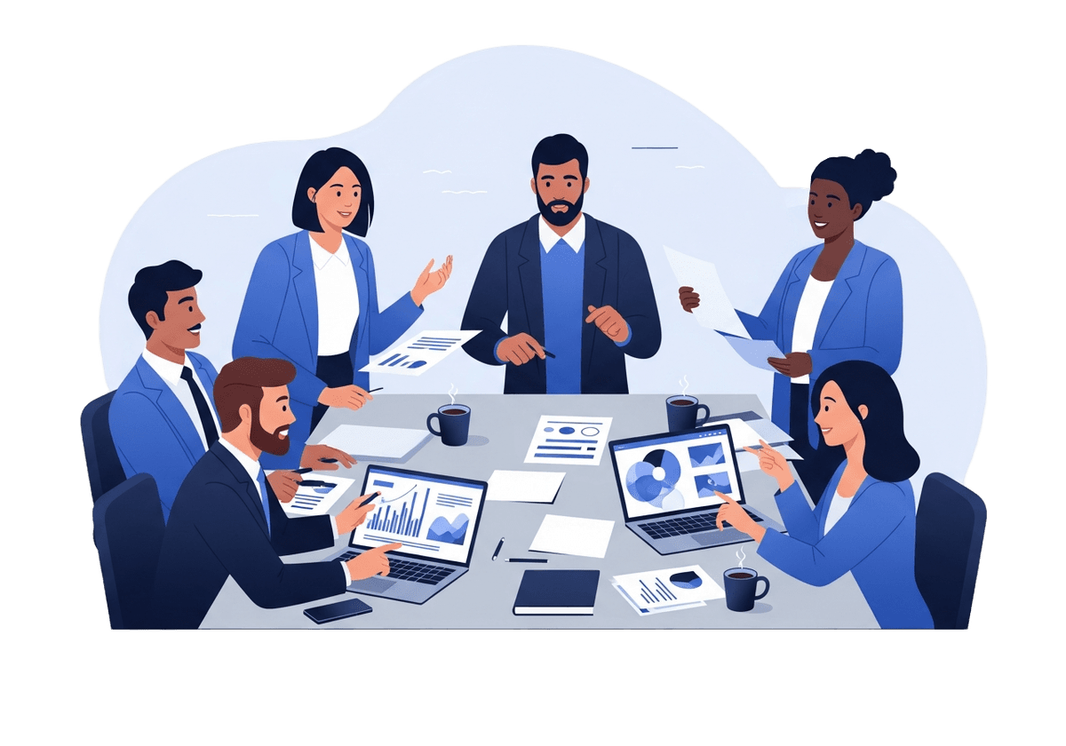 GNV Consulting team illustration